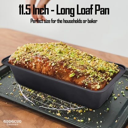 GDDGCUO Non-Stick Carbon Steel Loaf Pan and Cake Mold Set - 29.21 x 10.67 cm, Perfect for Baking Bread, Toast, and More - Ideal Christmas Gift for Home Bakers