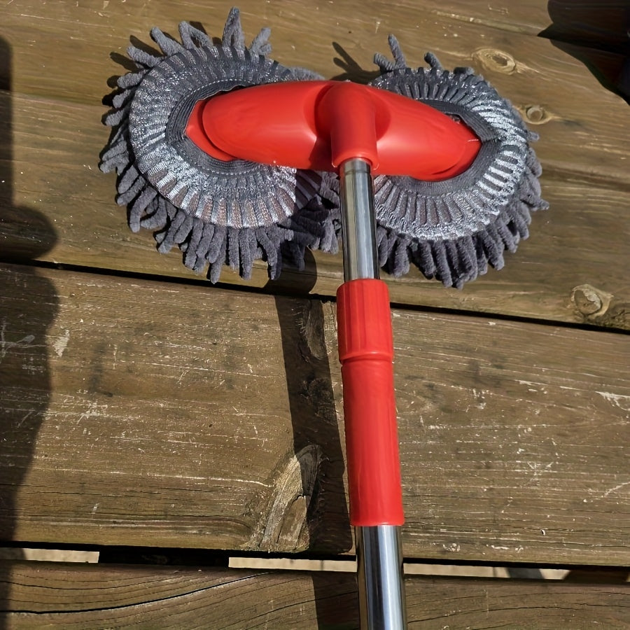 Long Handle Car Wash Brush, Long Handle Ultra-Fine Fiber Car Mop, Car Wash Mop Glove Long Handle Car Cleaning Kit Brush, Kit Brush Dust Remover Scratch-Free Cleaning Tool, Commercial Mop