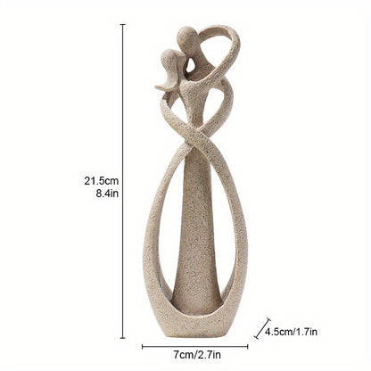 1pc, Kissing Couple Statue Abstract Sculpture Resin Statue Home Decor Modern Home Office Desktop Shelf Bookshelf Decoration, Christmas Gift