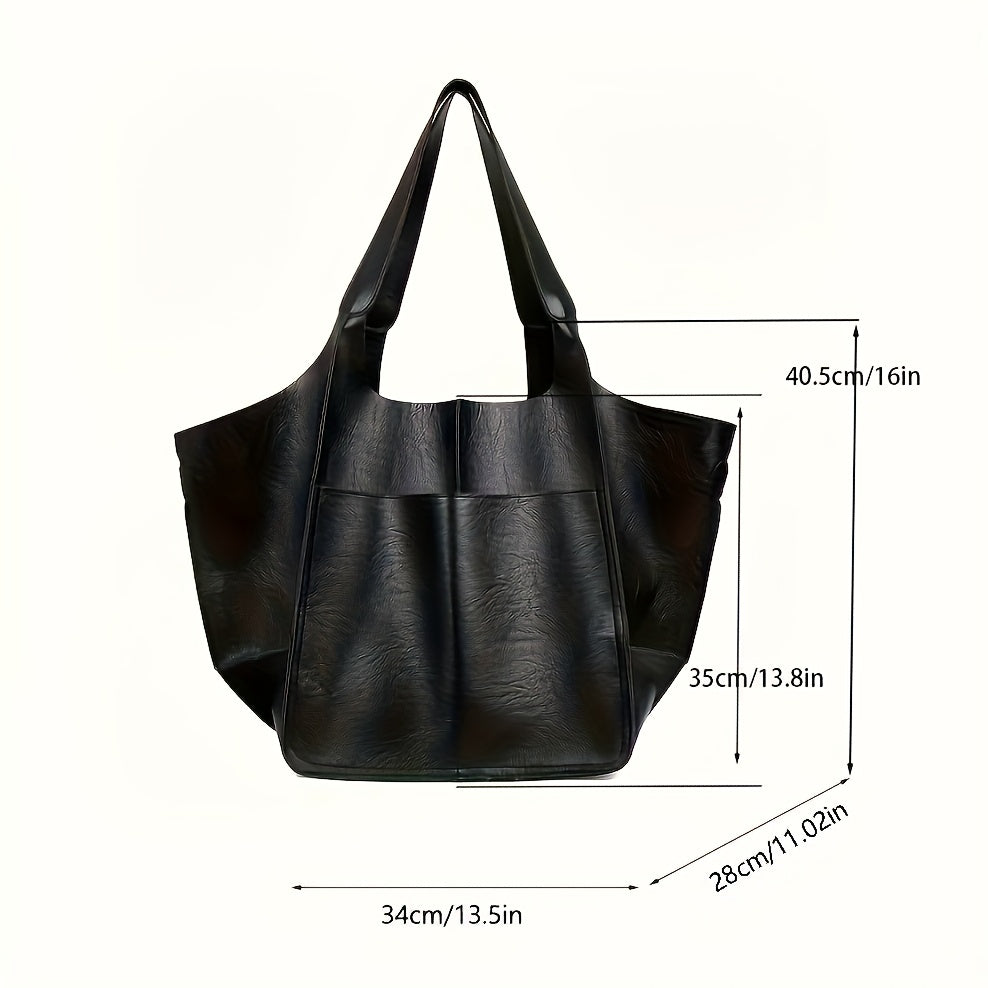 New Simple Women's       Large Capacity Tote for Shopping and Daily Commuting