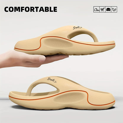 Non-Slip Slip-On Slippers - Heavy-Duty Cushioned EVA Indoor/Outdoor House Shoes, All-Season High Quality Footwear for Home, Gym, Pool, Beach - Men & Women (Black), Indoor Slippers, Indoor Footwear, Simple Slipon Design, Breat