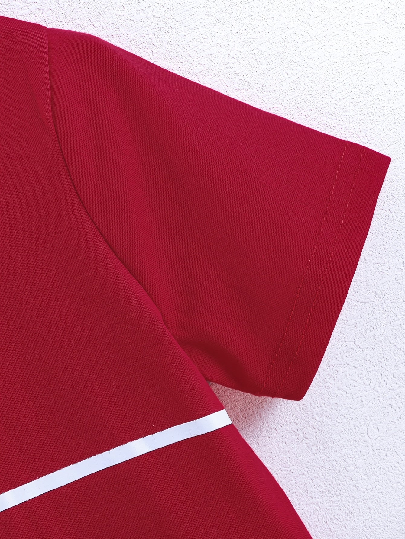 2pcs Set of Boys' Summer Striped Print Round Neck Short Sleeve T-shirt and Casual Shorts