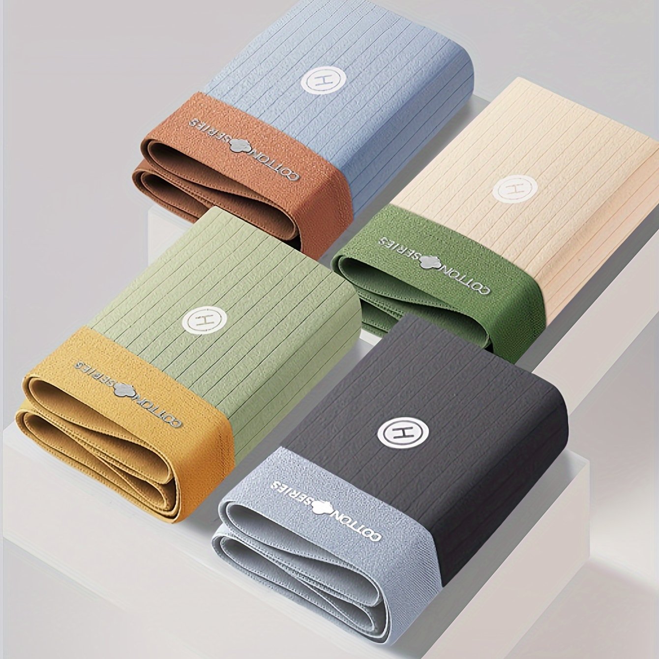 4pcs Men's Underwear, Cotton Breathable Soft Comfy Skin-friendly Stretchy Boxer Briefs Shorts, Perfect For Everyday Wear