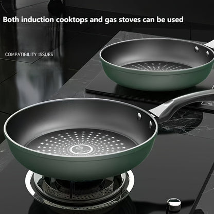 Cast Iron Non-Stick Frying Pan with Star Pattern - Heavy-Duty, Long-Lasting, Induction & Gas Stove Compatible, Perfect for Eggs, Pancakes, Steaks, and More, Versatile Cooking Pan | Star Pattern Pan | Durable Cookware