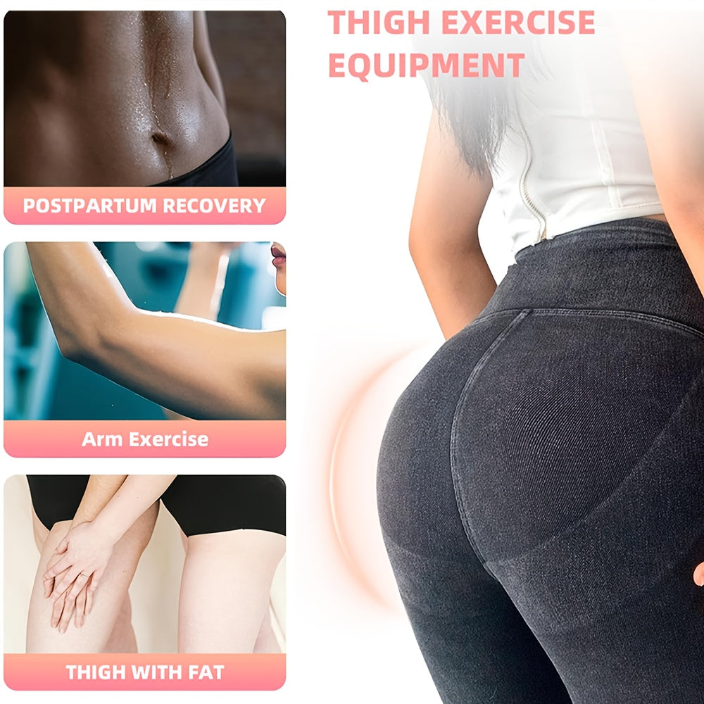 1pc Adjustable Leg Trainer & Butt Shaper - Ergonomic Arm Support Muscle Toner for Thighs & Glutes, Non-Electric Home Gym Equipment with Sturdy Base, Red/White/Green, Fitness Accessory, Sleek Design, Secure Strap Feature, Stre