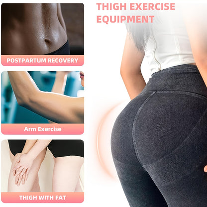 1pc Adjustable Leg Trainer & Butt Shaper - Ergonomic Arm Support Muscle Toner for Thighs & Glutes, Non-Electric Home Gym Equipment with Sturdy Base, Red/White/Green, Fitness Accessory, Sleek Design, Secure Strap Feature, Stre