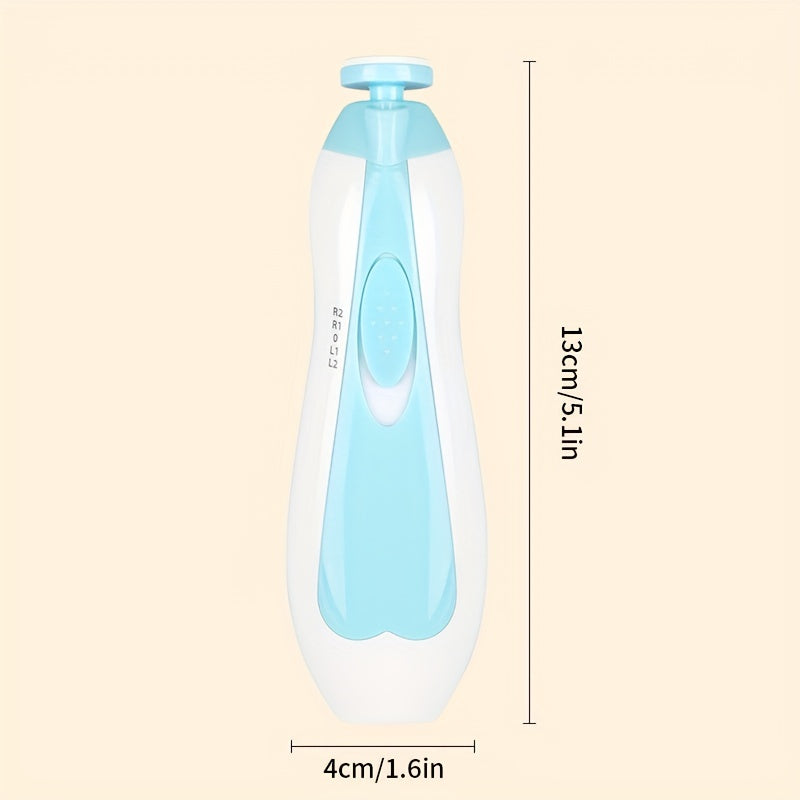 Baby Nail Trimmer Electric, 6 In 1 Safety Baby Nail Clippers, With 6 Grinding Pads And LED Light, Trim Polish Grooming Kit For Newborn Infant Toddler Or Adults Toes Fingernails Care, Christmas, Halloween, Thanksgiving Day Gif