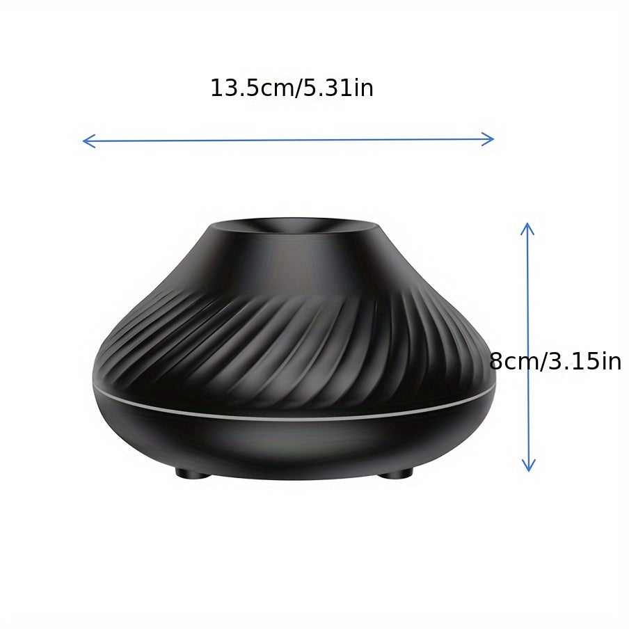 New Flame Light Aromatherapy Humidifier Ultrasonic Spray Fragrance Replenishment Expansion Fragrance Machine Essential Oil Humidifier Aromatherapy Machine Candle 7-color Atmosphere Light