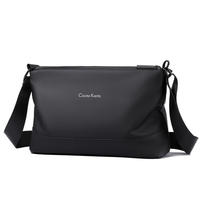 Men's Fashionable Small Crossbody Bag with Triple Compartment, Nylon, Zip Closure, Polyester Lined - Ideal for Daily Commute, Backpack, Capacity