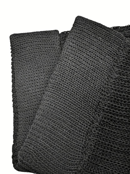 Crochet Scallop Trim Shorts, Casual Beach Wear Elastic Waist Shorts, Women's Clothing