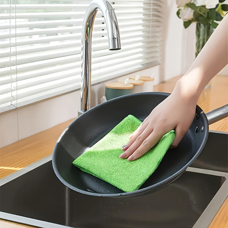 Microfiber Cleaning Cloth Pack - Multipurpose Towel for Home & Kitchen Use, Durable & Absorbent, Ideal for Living Room, Bedroom, Bathroom & Furniture, Effortlessly Removes Stains & Grease, Essential Cleaning Supplies