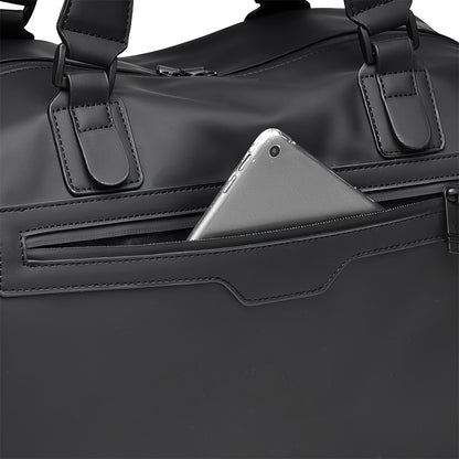 Large Capacity Gym Bag - Heavy-Duty Oxford Fabric Workout Bag with Zipper Closure, Spacious Sports Duffel for Men & Women, Gym, Travel, Business - Minimalist Design in Black/, Easy-to-Clean, Workout Accessories, Sleek Look, S