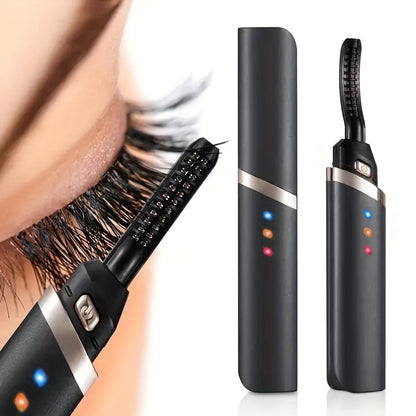 Long-Lasting Portable Electric Eyelash Curler with Heated Technology - Perfect Gift for Women