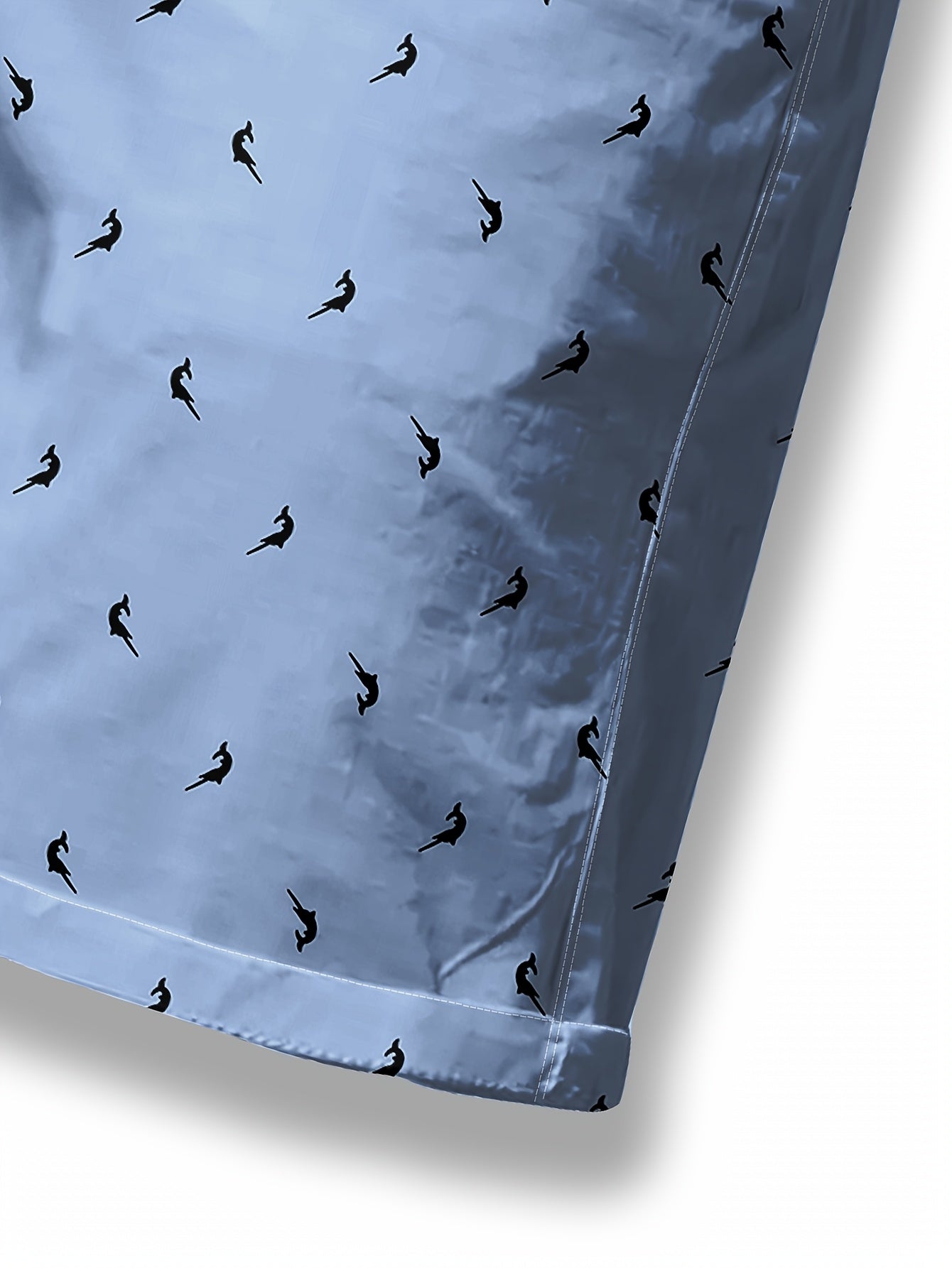 Men'S Slim Fit Casual Summer Dress Pants with 3D Digital Print, Button Detail, Non-Stretch Fabric - Light Blue, Buttoned Waist, Comfortable Fit for Casual Attire, Comfortable Fashion, Stylish Button Detail, Durable Clothing