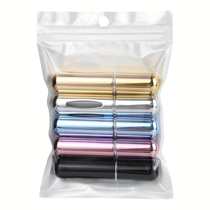 5pcs Mini Perfume Atomizer: Portable, Refillable, and Travel-Friendly Fragrance Bottles - 5ml