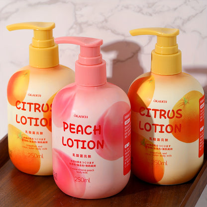 Peach | Citrus Body Lotion for Dry skin with Hyaluronic Acid | Nicotinamide | Vitamin C | Vitamin E