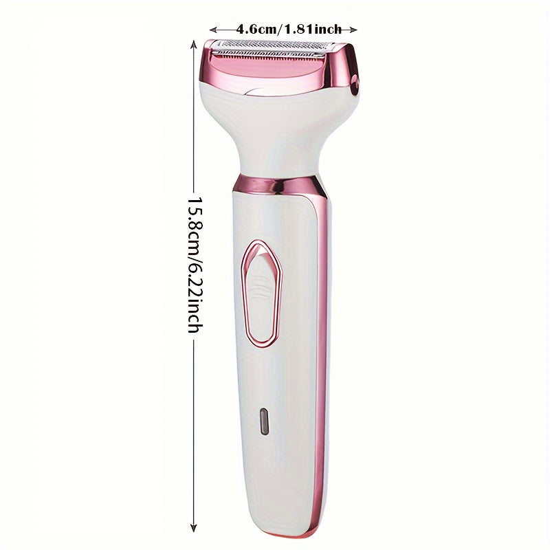 4 In 1 Women's Electric Hair Remover/Women's Multi-Function Electric Hair Remover Set/Women's Bikini Trimmer/USB Rechargeable/Hair Remover for Pubic Hair, Eyebrows, Nose, Face, Legs, / Portable, Gentle, Women's Gift, Mother's