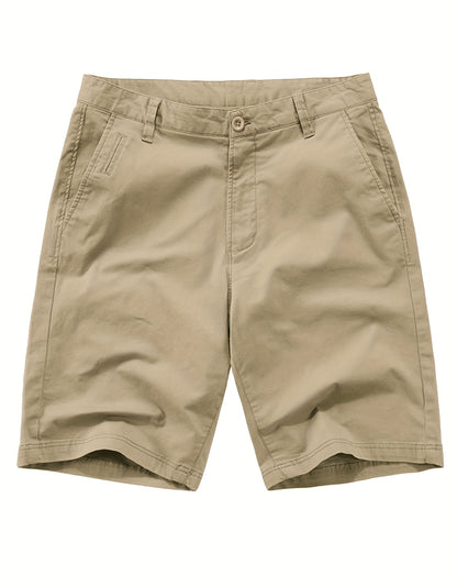 Men'S Heavy-Duty Work Shorts - Non-Stretch Fabric with Multiple Utility Pockets, Adjustable Button Closure - Black Cargo Shorts for Construction, Hiking, Everyday Casual Wear - Non-Stretchy Office & Outdoor Pants, Hiking Appa