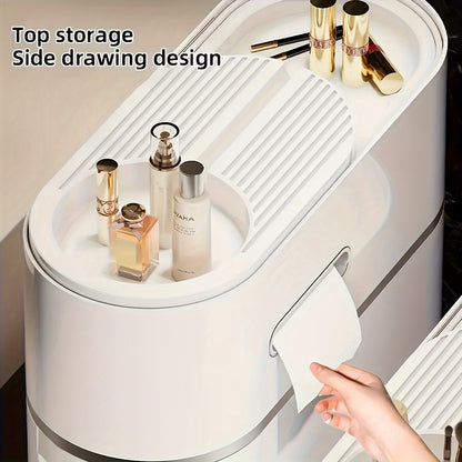 Bathroom Furniture Set, 4-layer Space-saving Transparent Drawer Storage Cabinet - Bathroom Gap Drawer Storage, No Need to Install Multi-function Storage Rack, Suitable for Bathroom, Kitchen, Living Room - Durable Plastic Home