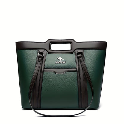 2025 New Women'S Shoulder Tote Bag, Stylish Large Capacity Underarm Bag, Casual Handbag, Soft Shoulder Bag, Women'S Commuter Bag, Made of High-Quality Synthetic, a Bag for Documents, Elegantly Simple Design, Zipper Closure, S