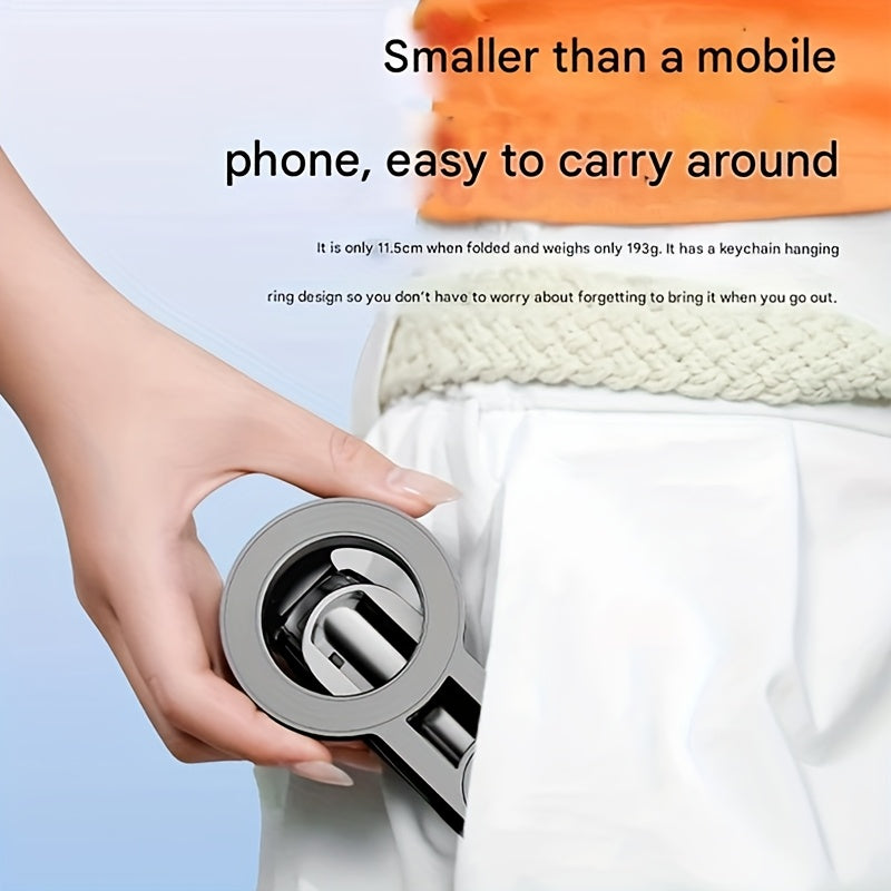 Stick de selfie multifunções 4 em 1 com controlo remoto sem fios | Combinação dupla de clipe magnético e para telemóvel, rotação de 360°