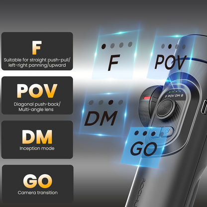 Estabilizador de telemóvel AOCHUAN de 3 eixos com IA 7.0 para estabilização, seguimento de rosto/objeto por IA, zoom e focagem, ideal para gravação de vídeos com smartphone. Capacidade de carga de 250g.