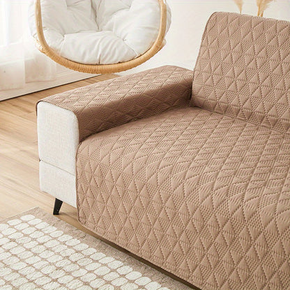 1pc Double-sided Waterproof Sofa Slipcover, Cushion Sofa L-shaped Universal Cover, Furniture Protector For Bedroom Office Living Room Home Decor Washable Couch Cover For Dog