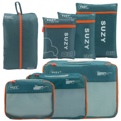 Travel Organizer Bag 7pcs Set Portable Suitcase Organizing Bag Clothes Storage Bag