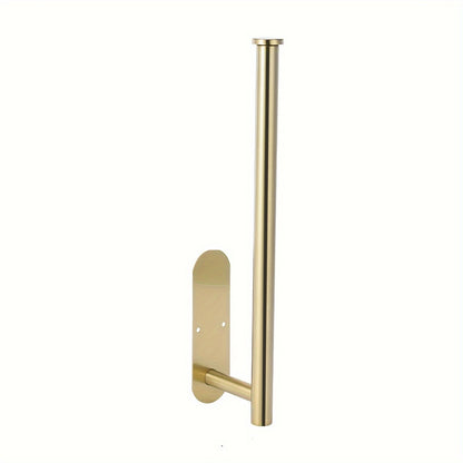 1pc Self-Adhesive Paper Towel Holder Under Cabinet For Kitchen, Bathroom Tissue And Towel Holder, Plastic Wrap And Roll Paper Storage Storage Rack, Home Kitchen Bathroom Supplies