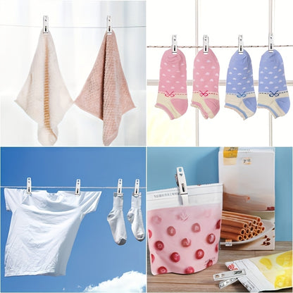 LDQ- 40pcs Set Non-slip Plastic Hangers + Stainless Steel Clips, Strong and Durable, 360° Heavy-Duty Rotating Hook Hanger, Four Seasons Home Clothes Drying and Storage and Organization, Suitable for Bedroom, Bathroom, Hom, R