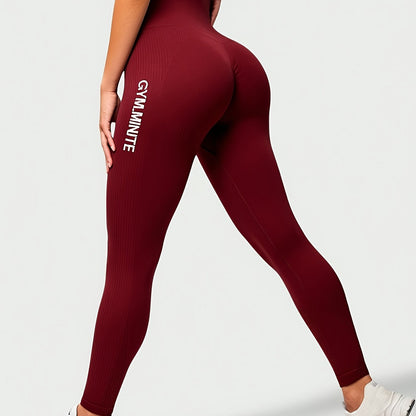 Women's High-Waisted Seamless Leggings - Tummy Control Butt-Lifting Pants with 4-Way Stretch, Full-Length Running Cycling Pants, Opaque All-Season Comfort & Elastic Waistband (Casual & Wear), Slimfit Design, Stretchy Fabric,