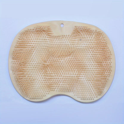 1pc Bath Exfoliating Pad, Bathroom Washing Pad, Shower Foot Scrubber Mat, Shower Cleaning Tools