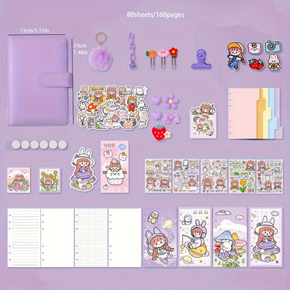 1pc Ziyi Miss AKI Journal Cute Notebook Planner With Free Stickers