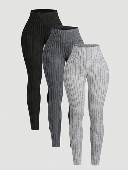 Women's Leggings Three-Piece Set Women's Casual Leggings Three-Pack