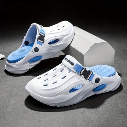 Men'S and Women'S Summer EVA Slides - Lightweight, Breathable, Non-Slip Comfort Sandals for Beach, Hiking, and Casual Wear, Soft Sole, Open Toe, Stylish Black and White Design, Beach Sandals | Summer Footwear | EVA Material S