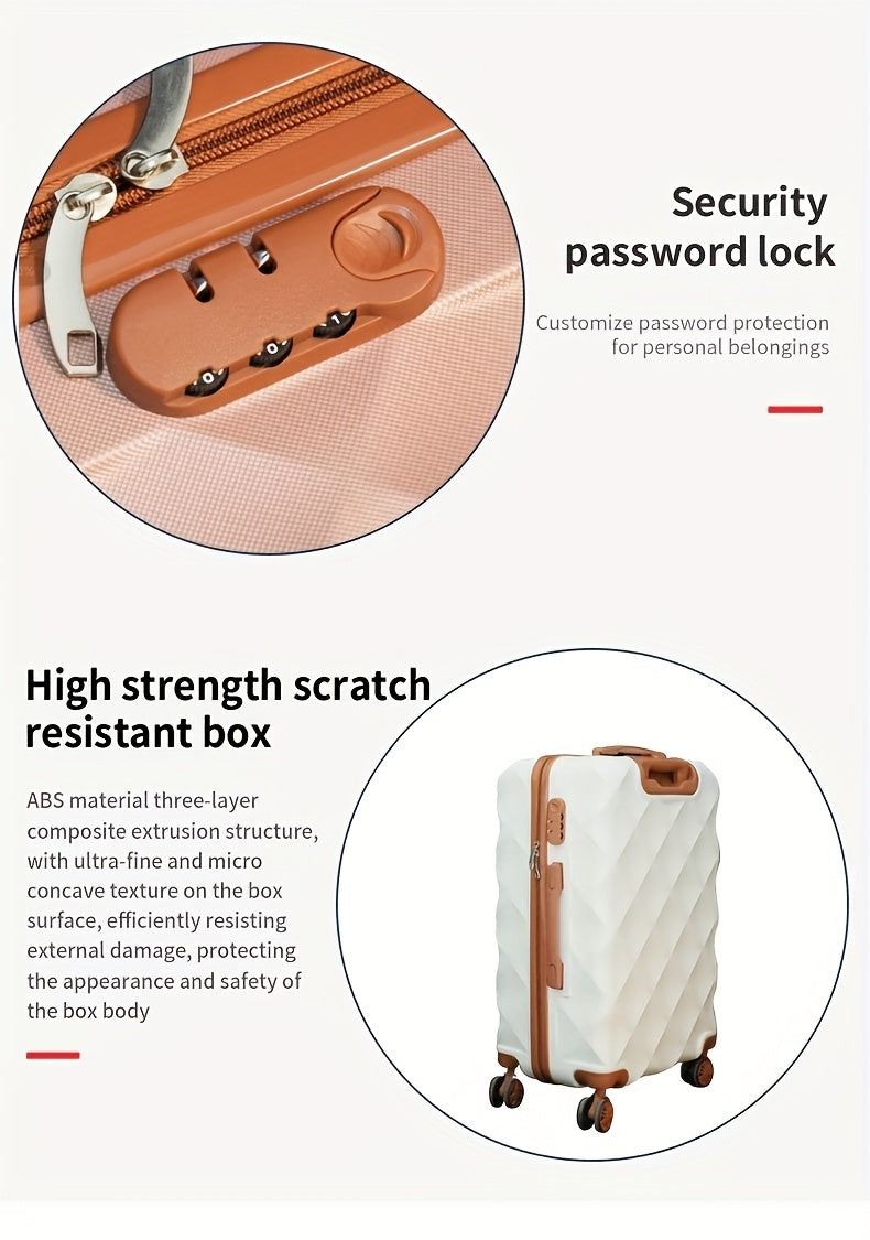 Conjunto de 4 malas de viagem de 20+24 polegadas, malas rígidas em ABS com rodas giratórias, conjunto de malas de viagem leves para senhora e homem com cadeado, inclui (20+24) + bolsa de ginástica de viagem, conjunto de malas, mala de viagem, malas