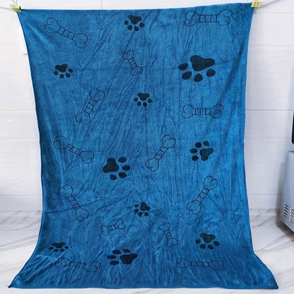 Ultra-Absorbent Microfiber Pet Bath Towel For Dogs & Cats, 69.85cm X 99.06cm, Lint-Free, Quick Dry
