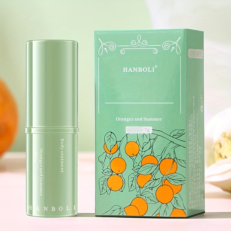 Hanboli Herbal Scented Alcohol-Free Solid Stick Perfume for Adults - Floral Fragrance Note, Fresh Body Cream, Portable & Elegant - Perfect Gift for Girls