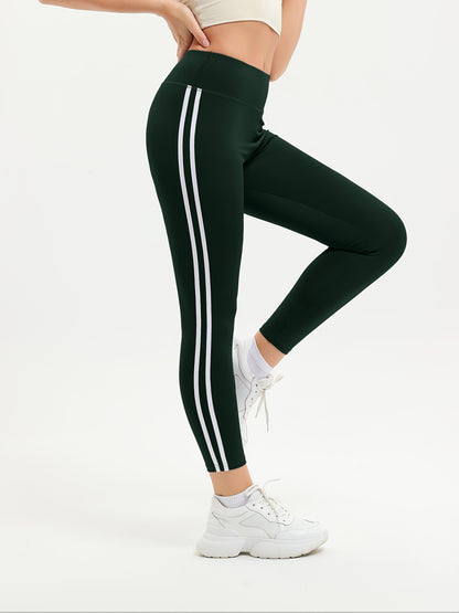3pcs Women'S High-Waisted Butt-Lifting Stretchy Yoga Pants - Breathable, All-Season Workout Leggings for Fitness, Running & Yoga, Stretchy & Tummy Control Design, Black, Green, Maroon, High Waisted Leggings