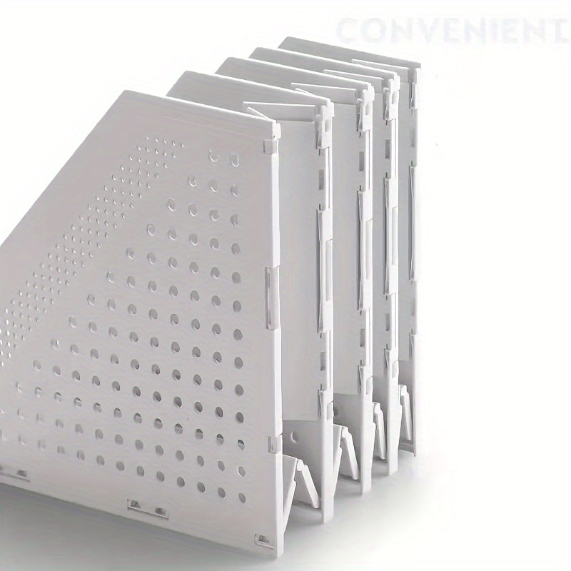 Caixa organizadora retrátil com 4 compartimentos para livros e arquivos: ideal para organizar documentos, arquivos e outros artigos essenciais de escritório, material escolar e decoração.