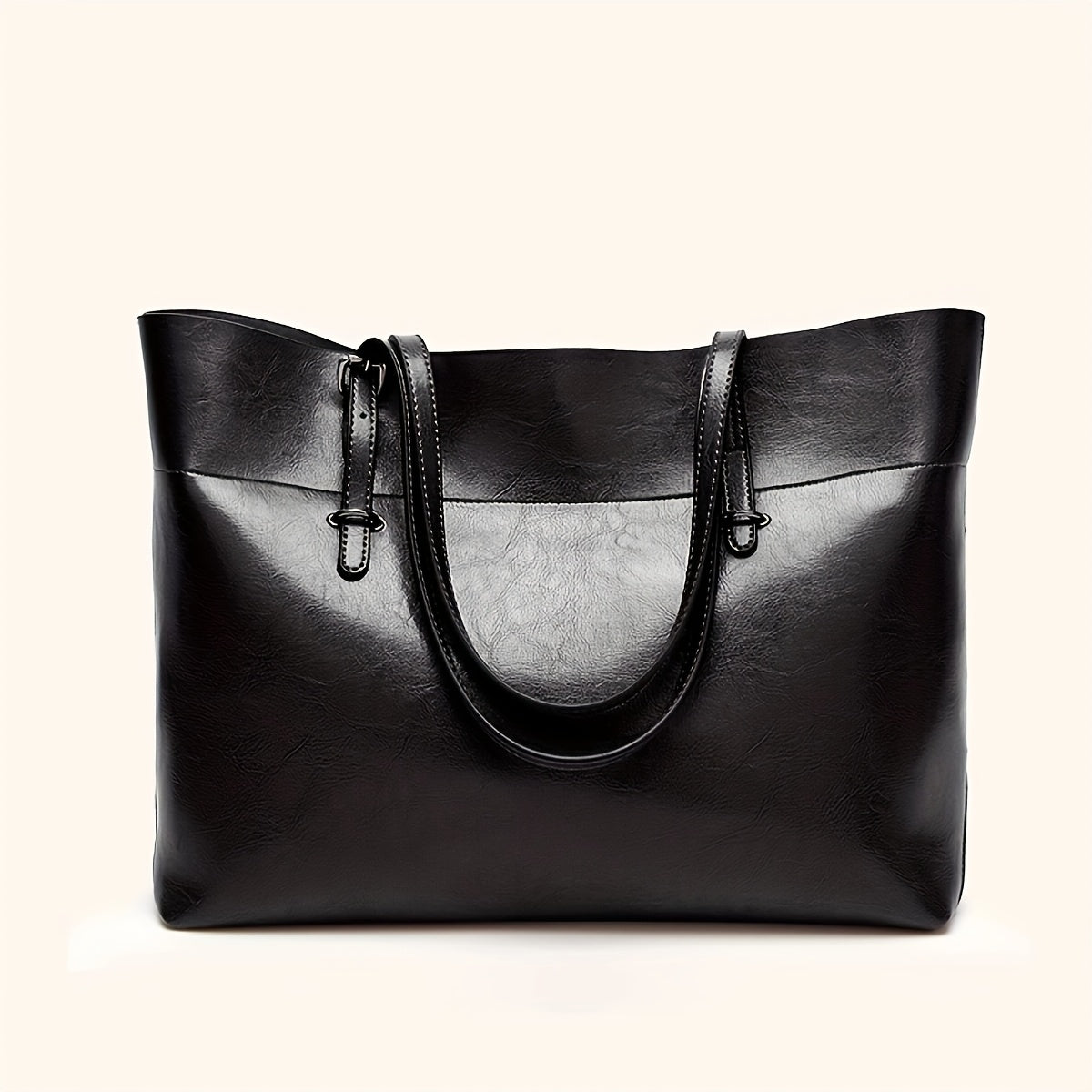 Women'S Tote Bag with Adjustable Strap - Elegant Zipper Closure Handbag, Synthetic Purse for Work, Travel, Everyday - Spacious Women'S Shoulder Bag in Black, Versatile Carryall, Quilted Texture, Durable Construction, Fashion