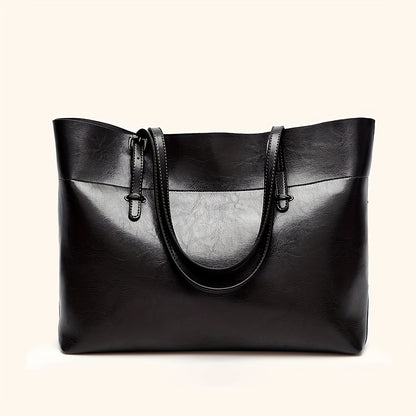 Women'S Tote Bag with Adjustable Strap - Elegant Zipper Closure Handbag, Synthetic Purse for Work, Travel, Everyday - Spacious Women'S Shoulder Bag in Black, Versatile Carryall, Quilted Texture, Durable Construction, Fashion