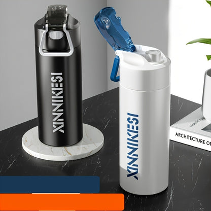 1000ml/600ml Stainless Steel Insulated Water Bottle, Wide Mouth for Hot & Cold Retention - Sports Gym Cycling Outdoor Hiking Travel Car Cup with Leakproof Vacuum Double-Layer Design (BPA Free)