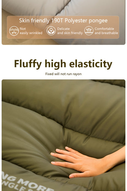 1-Person BISINNA Envelope-Style Sleeping Bag with Full-Zip Closure - Heavy-Duty Synthetic, Olive Green/Beige/Grey/White - Winter Warmth for Camping, Hiking & Backpacking - Portable Half-Zip Design Sleeping Pad Compatible Bag,
