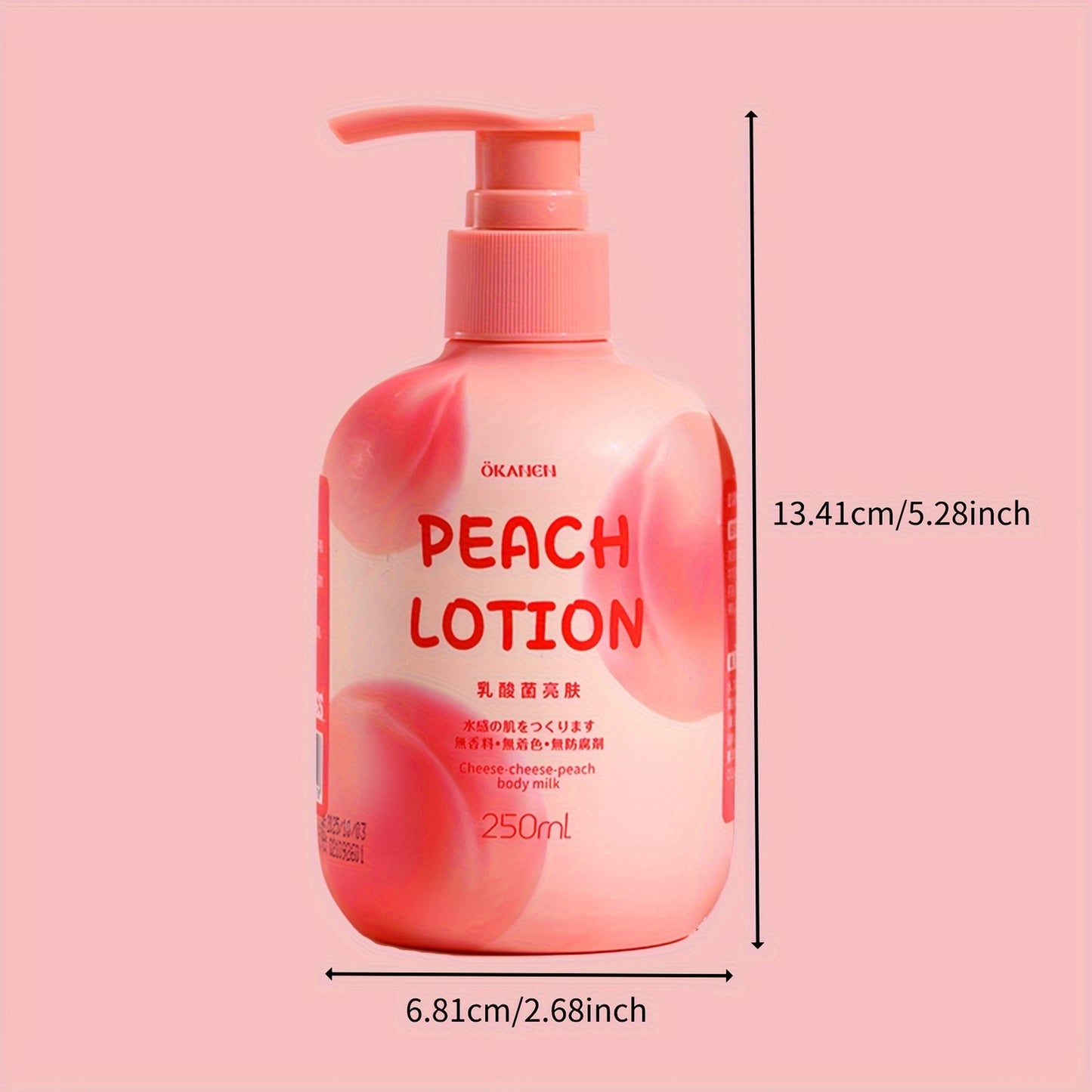 Peach | Citrus Body Lotion for Dry skin with Hyaluronic Acid | Nicotinamide | Vitamin C | Vitamin E