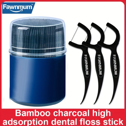 50pcs Dental Floss, Bamboo Charcoal Dental Floss, Toothpicks, Dental Floss Sticks