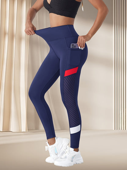 Women'S High-Waisted Yoga Pants - Tummy Control Butt-Lifting Workout Leggings with 4-Way Stretch, Breathable Moisture-Wicking Fabric & Side Pockets for Gym, Running, Outdoor Fitness - All-Season Comfort, Yoga Leggings, Gym Ap