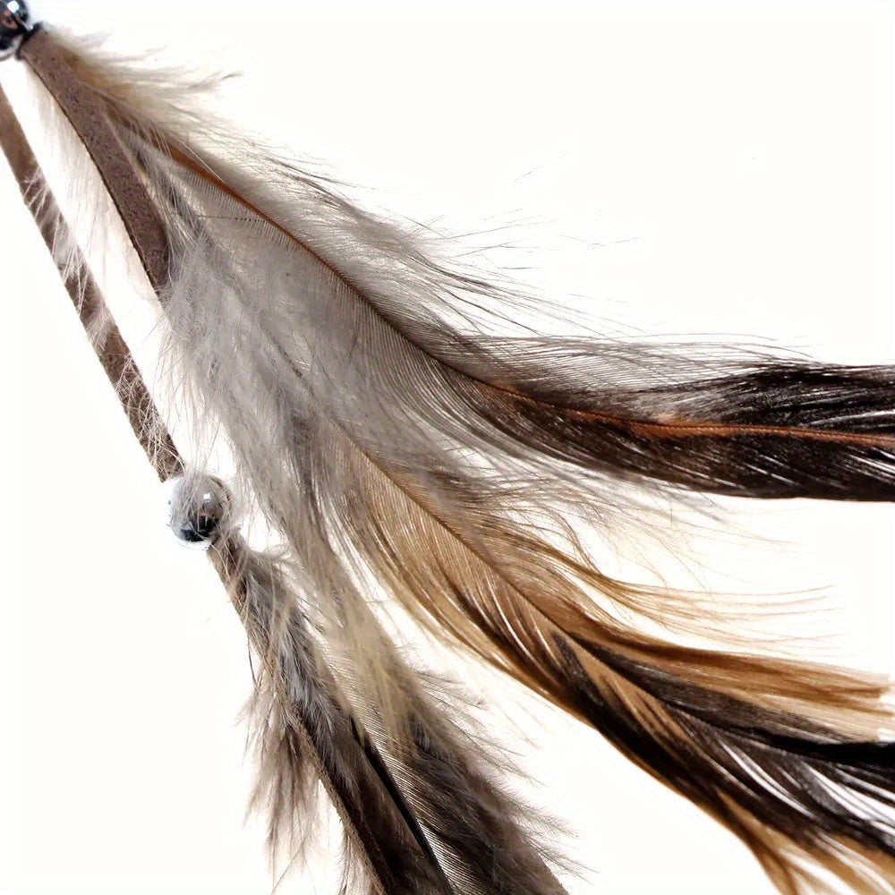 1pc Faux Feather With A Snap Clip Boho Style Feather Tassel Hair Extension Hair Clip For Women Daily Use