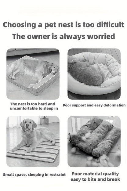 Dog beds suitable for extra-large dogs, comfortable and soft large dog kennel sofas, dog blankets and mattresses, pet pads suitable for small to large dogs, providing comfortable rectangular comfort for dogs and cats., Cozy P