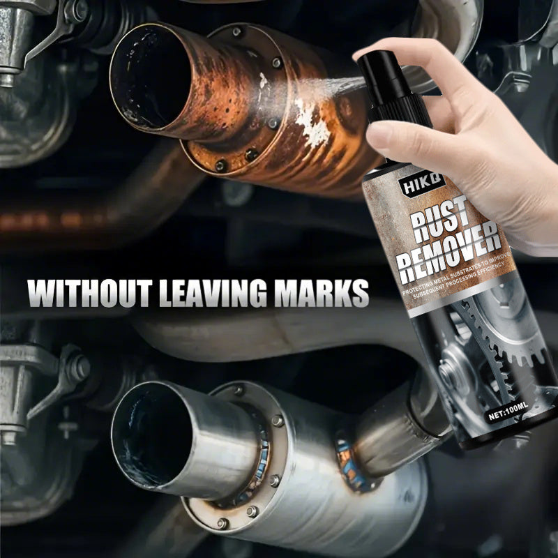 100ml Rust Remover Spray 3.38oz - Dissolves Tire Rust, Protects Hubs and Brake Drums, Suitable for Rust on Scissors, Gears, Tools, Household Dust-Free Metal Surfaces, Kitchen Appliances, Car Tires - Suitable for Car, Bicycle